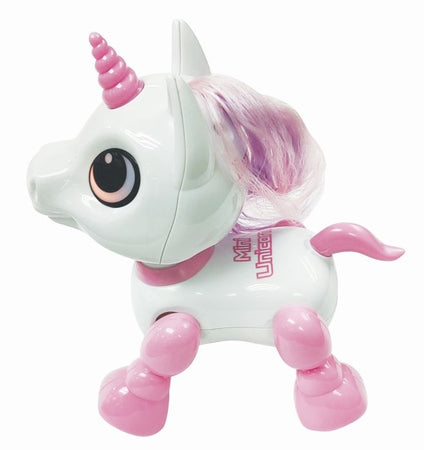 Power Unicorn Mini - Robot unicorno con effetti luminosi e sonori, controllo con clic manuale, ripetizione