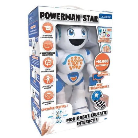 POWERMAN STAR - Robot interattivo per Giocare e Imparare con controllo gestuale e telecomando - LEXIBOOK