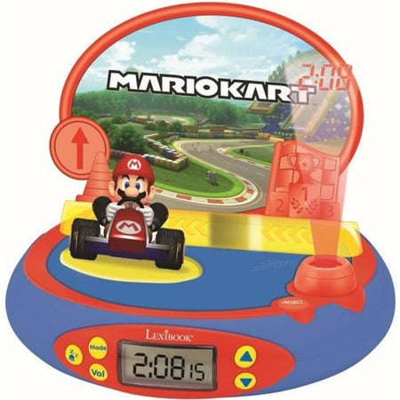 Sveglia con proiettore MARIO KART con suoni di videogiochi Nintendo