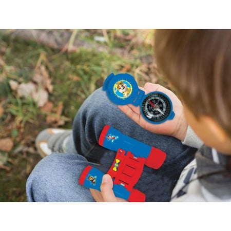 LA PAT 'PATROUILLE - Kit avventuriero - Walkie-Talkie portata 120m, binocolo e bussola
