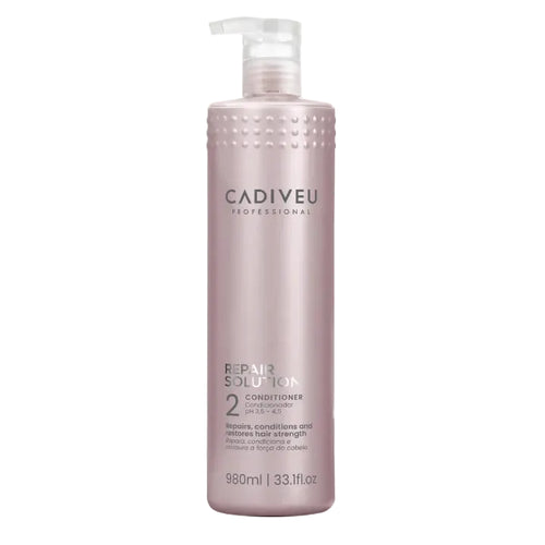 Cadiveu repair solution 2 980 ml, particolarmente indicato per capelli sottili e grassi