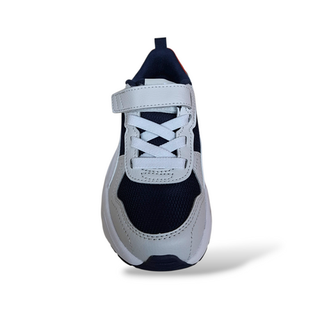 Puma Trinity Sneakers Bambino Bianco Blu Rosso – Velcro e Lacci | Taglie 28-35