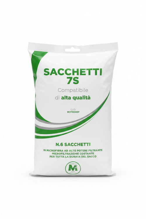 6 sacchetti compatibili in microfibra per Vorwerk folletto VK7