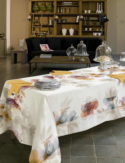 Tovaglia da Tavola x18 Tessitura Randi Yumi – 100% Cotone Panama – Stampa Digitale – 150x360 cm