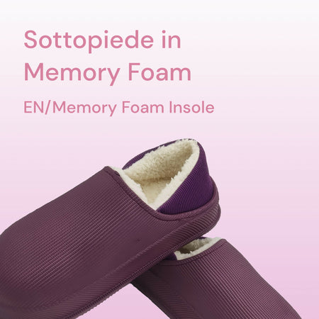 Amix Diamond Le Originali Dasoft Fantastiche Ciabatte Invernali Uomo e Donna, Pantofole Chiuse Con Peluche, Zoccoli con Pelliccia Interna, Memory Foam e Suola Antiscivolo, Sabot da Casa e Giardino