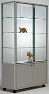 Vetrina da esposizione con mobiletto e illuminazione LED cm. 100,2x43,7x183h