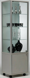 Vetrina espositiva con mobile e illuminazione LED cm. 53,7x43,7x183h