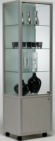 Vetrina espositiva con mobile e illuminazione LED cm. 53,7x43,7x183h
