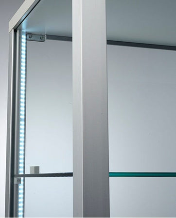 Vetrina espositiva con mobiletto e illuminazione LED cm. 80,2x43,7x183h