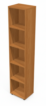 Libreria di legno per ufficio con piani regolabili in altezza cm. 40x32x196h