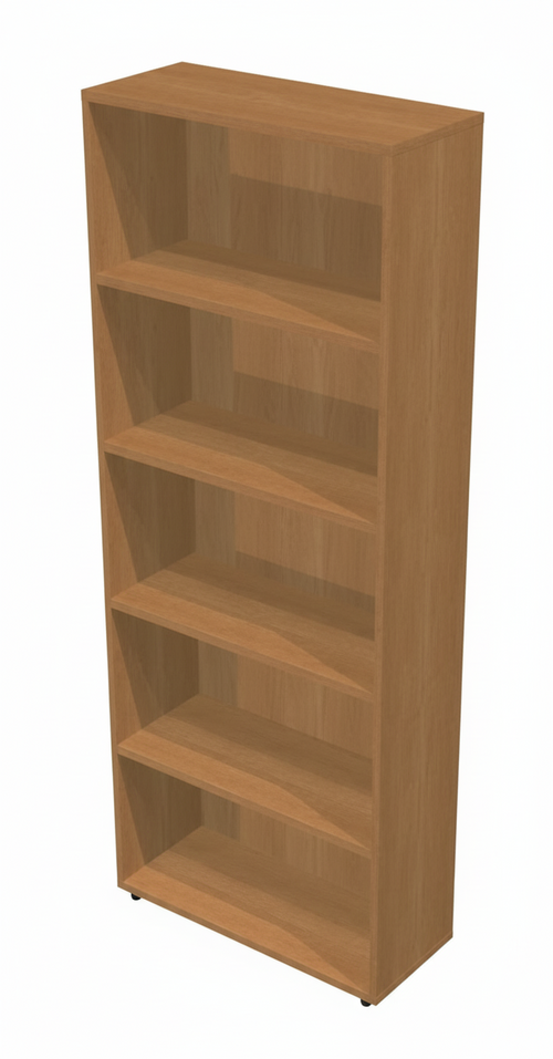 Libreria a giorno in melaminico per ufficio cm. 76x32x196h