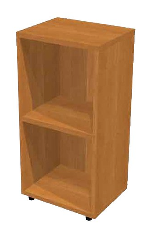 Libreria mobile per ufficio con piani a giorno in legno cm. 40x32x81,5h