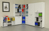 Libreria mobile per ufficio con piani a giorno in legno cm. 40x32x81,5h
