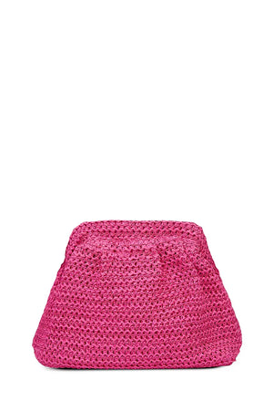 Pochette paglia con tracolla | ICONIQUE