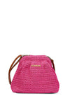 Pochette paglia con tracolla | ICONIQUE