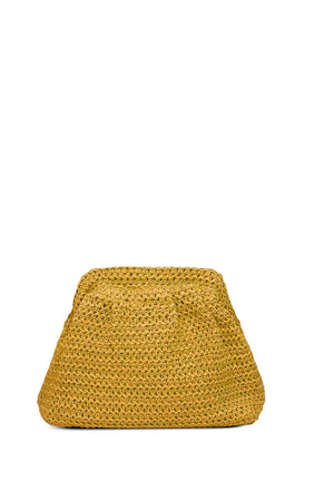 Pochette paglia con tracolla | ICONIQUE