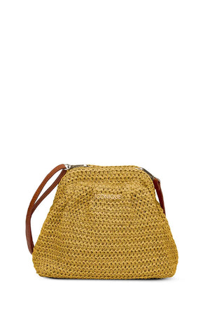 Pochette paglia con tracolla | ICONIQUE