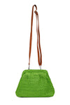 Pochette paglia con tracolla | ICONIQUE