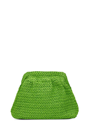 Pochette paglia con tracolla | ICONIQUE