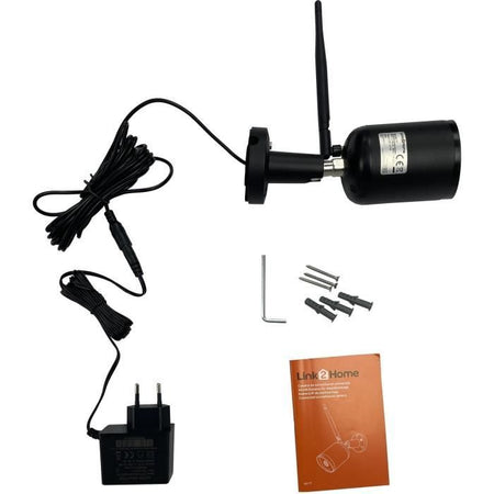 Telecamera WiFi - LINK2HOME - Interno/Esterno - 1080P HD, visione notturna, rilevamento del movimento