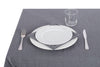 Tovaglia da tavola in 100% puro lino lavato delavè stone washed morbido resistente elegante made in italy  ANTRACITE - Vanita di raso