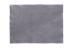 Set di 2 tovagliette americane coppia tovagliette 35 X 50 CM in 100% puro lino lavato delavè stone washed morbido resistente elegante made in italy ANTRACITE - Vanita di raso