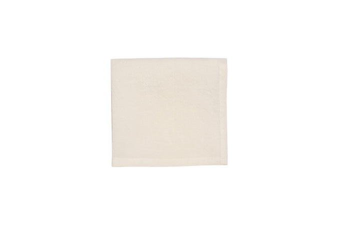 Set di 6 tovaglioli da tavola 45 X 45 CM in 100% puro lino lavato delavè stone washed morbido resistente elegante made in italy AVORIO