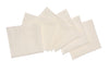 Set di 6 tovaglioli da tavola 45 X 45 CM in 100% puro lino lavato delavè stone washed morbido resistente elegante made in italy AVORIO