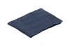 Set di 2 tovagliette americane coppia tovagliette 35 X 50 CM in 100% puro lino lavato delavè stone washed morbido resistente elegante made in italy BLU NOTTE - Vanita di raso