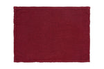 Set di 2 tovagliette americane coppia tovagliette 35 X 50 CM in 100% puro lino lavato delavè stone washed morbido resistente elegante made in italy  BORDEAUX - Vanita di raso