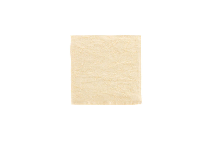 Set di 6 tovaglioli da tavola 45 X 45 CM in 100% puro lino lavato delavè stone washed morbido resistente elegante made in italy GIALLO PASTELLO