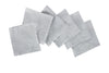 Set di 6 tovaglioli da tavola 45 X 45 CM in 100% puro lino lavato delavè stone washed morbido resistente elegante made in italy  GRIGIO