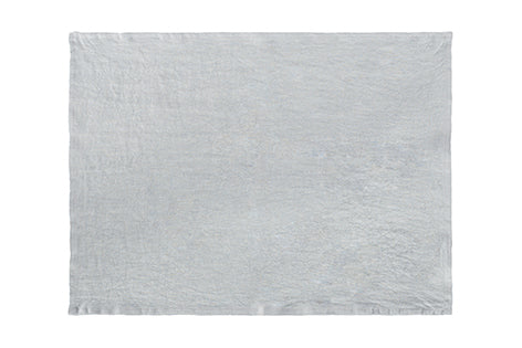 Set di 2 tovagliette americane coppia tovagliette 35 X 50 CM in 100% puro lino lavato delavè stone washed morbido resistente elegante made in italy  GRIGIO - Vanita di raso