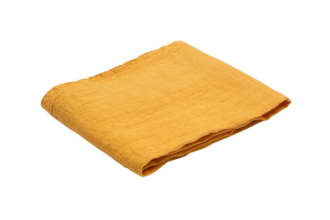 Runner da tavola in 100% puro lino lavato delavè stone washed morbido resistente elegante made in italy OCRA - Vanita di raso