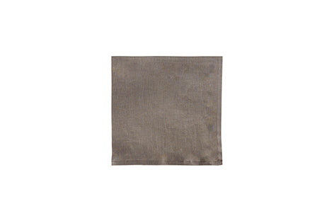 Set di 6 tovaglioli da tavola 45 X 45 CM in 100% puro lino lavato delavè stone washed morbido resistente elegante made in italy  TORTORA
