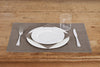 Set di 2 tovagliette americane coppia tovagliette 35 X 50 CM in 100% puro lino lavato delavè stone washed morbido resistente elegante made in italy  TORTORA - Vanita di raso
