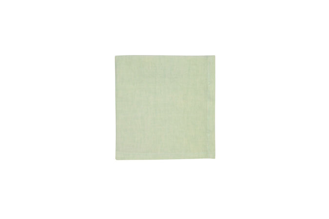 Set di 6 tovaglioli da tavola 45 X 45 CM in 100% puro lino lavato delavè stone washed morbido resistente elegante made in italy VERDE MENTA
