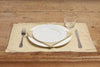 Set di 2 tovagliette americane coppia tovagliette 35 X 50 CM in 100% puro lino lavato delavè stone washed morbido resistente elegante made in italy  SABBIA - Vanita di raso