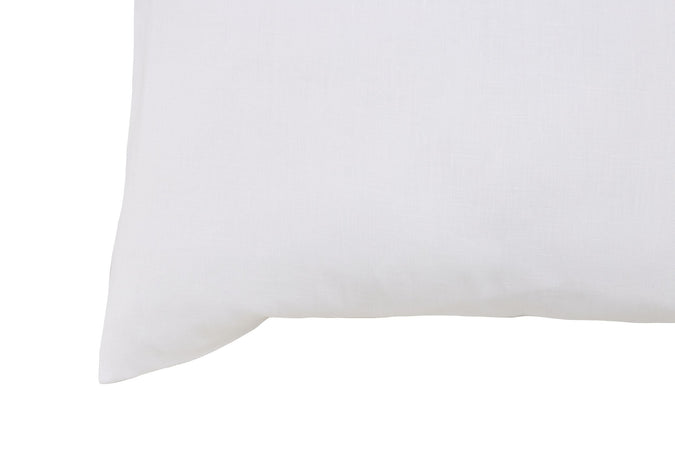 Parure copripiumino in puro lino stone washed Bianco