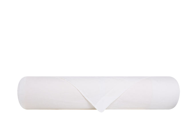 Parure copripiumino in puro lino stone washed Bianco