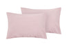 Parure copripiumino in puro lino stone washed Rosa Perla