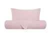 Parure letto in Puro Lino Stonewashed Rosa Perla