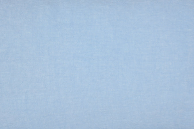 Federa in puro lino stonewashed Azzurro con Frou Frou