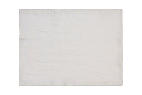 Set di 2 tovagliette americane coppia tovagliette 35 X 50 CM in 100% puro lino lavato delavè stone washed morbido resistente elegante made in italy  RUGIADA