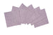 Set di 6 tovaglioli da tavola 45 X 45 CM in 100% puro lino lavato delavè stone washed morbido resistente elegante made in italy VIOLETTA