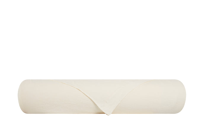 Lenzuolo piano i in puro lino stonewashed Avorio