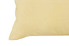 Federa con elegante iniziale ricamata in puro lino stonewashed Giallo