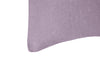Federa con elegante iniziale ricamata in puro lino stonewashed Lilla