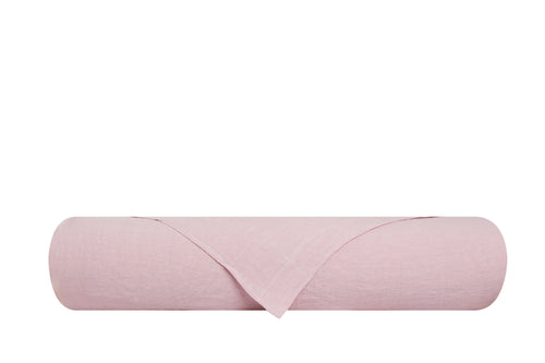 Copripiumino in puro lino stonewashed Rosa