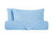 Parure copripiumino in puro lino stone washed Azzurro